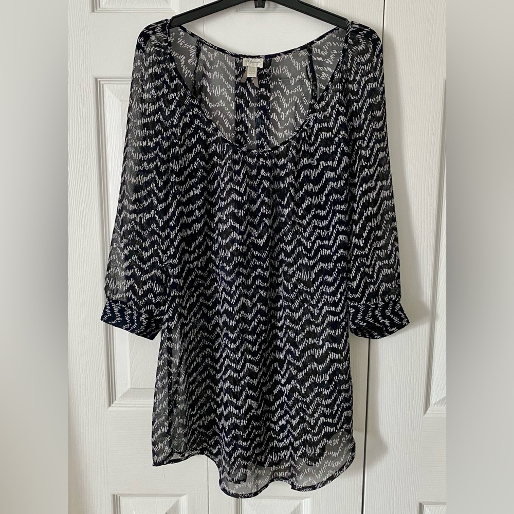 DYNAMITE light see through shirt for women size medium